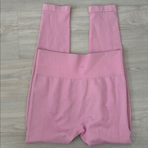 Modern Ambition Size M Ribbed Activewear Legging - Pink